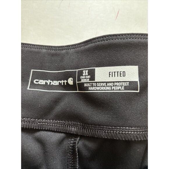 Carhartt Black Plus 3X Pull On Pants Carpenter Force New - Picture 4 of 6